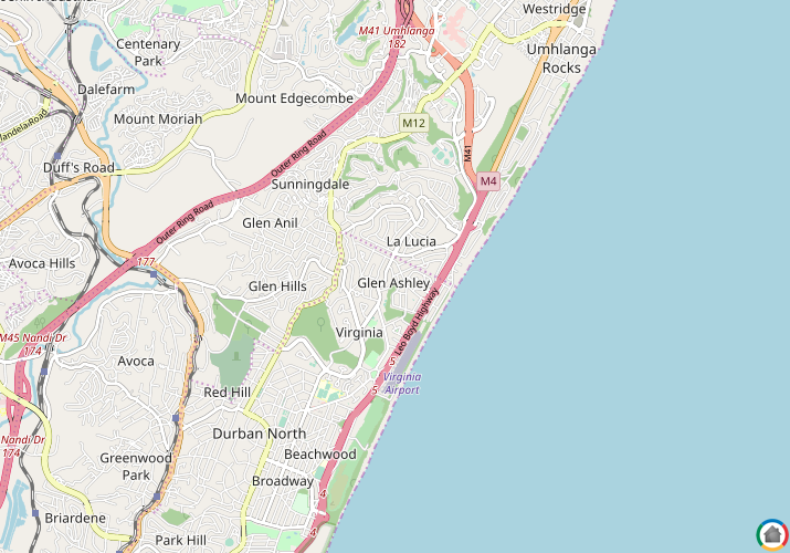 Map location of Glenashley